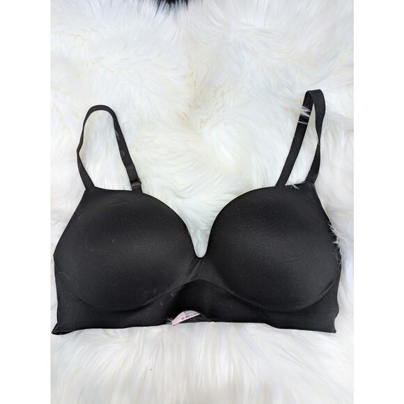 Victoria's Secret Womens Black Lined Wireless Back Closure Demi Bra 36C - Picture 8 of 10